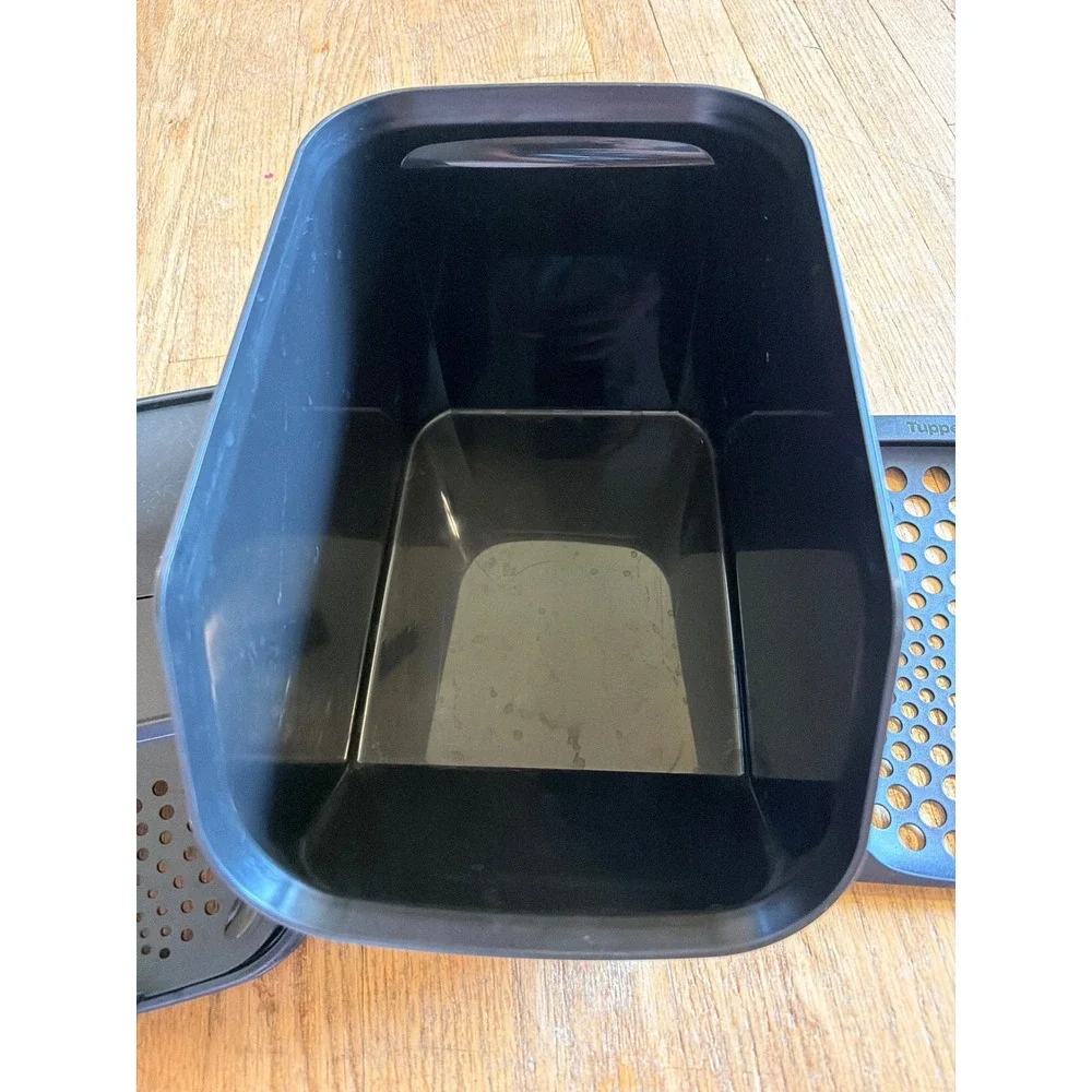 Tupperware Potato Onion Smart Container 8L Black Ventilated Pantry Storage
